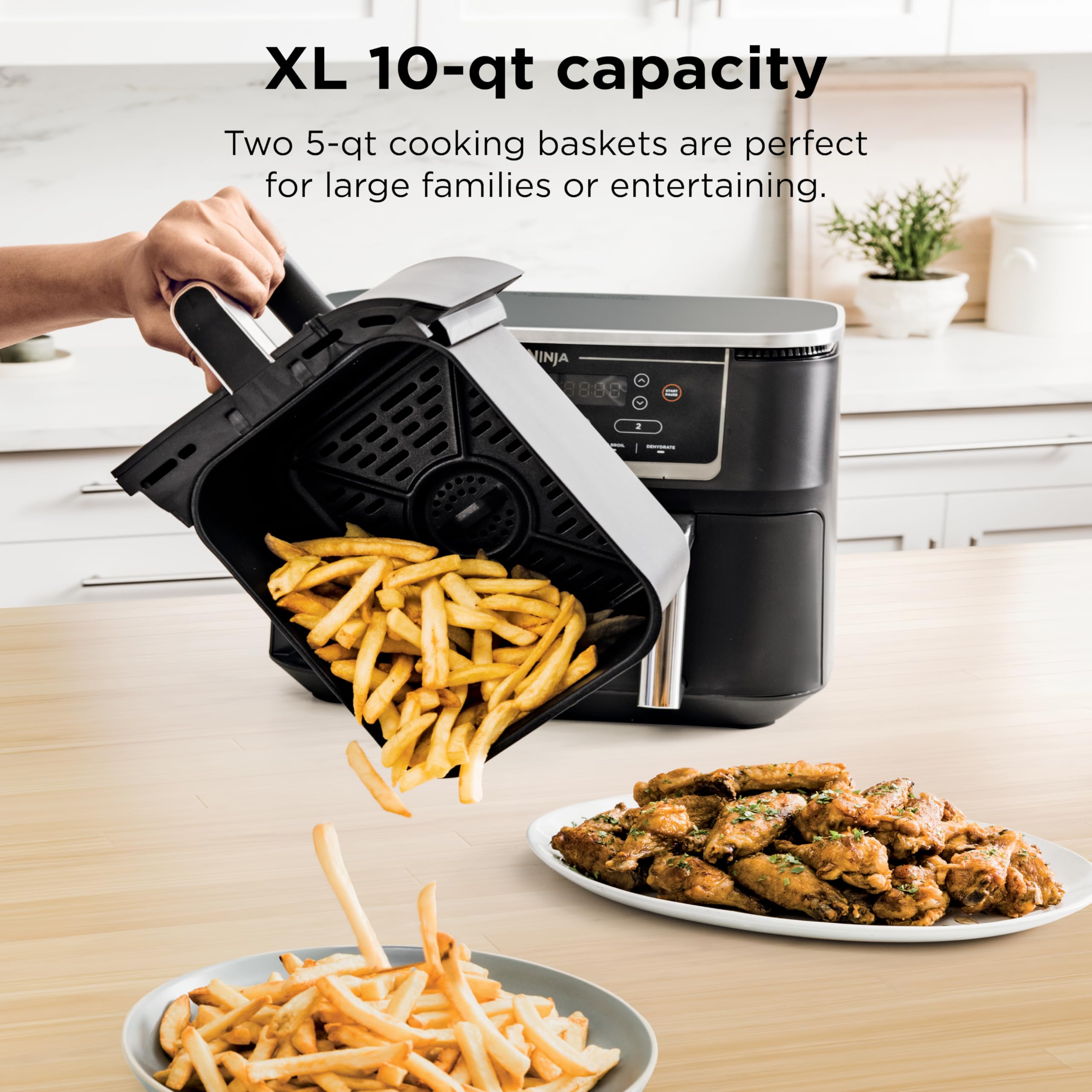 Amazon.com: Ninja Foodi Air Fryer w/ Smart Cook Thermometer | 6-in